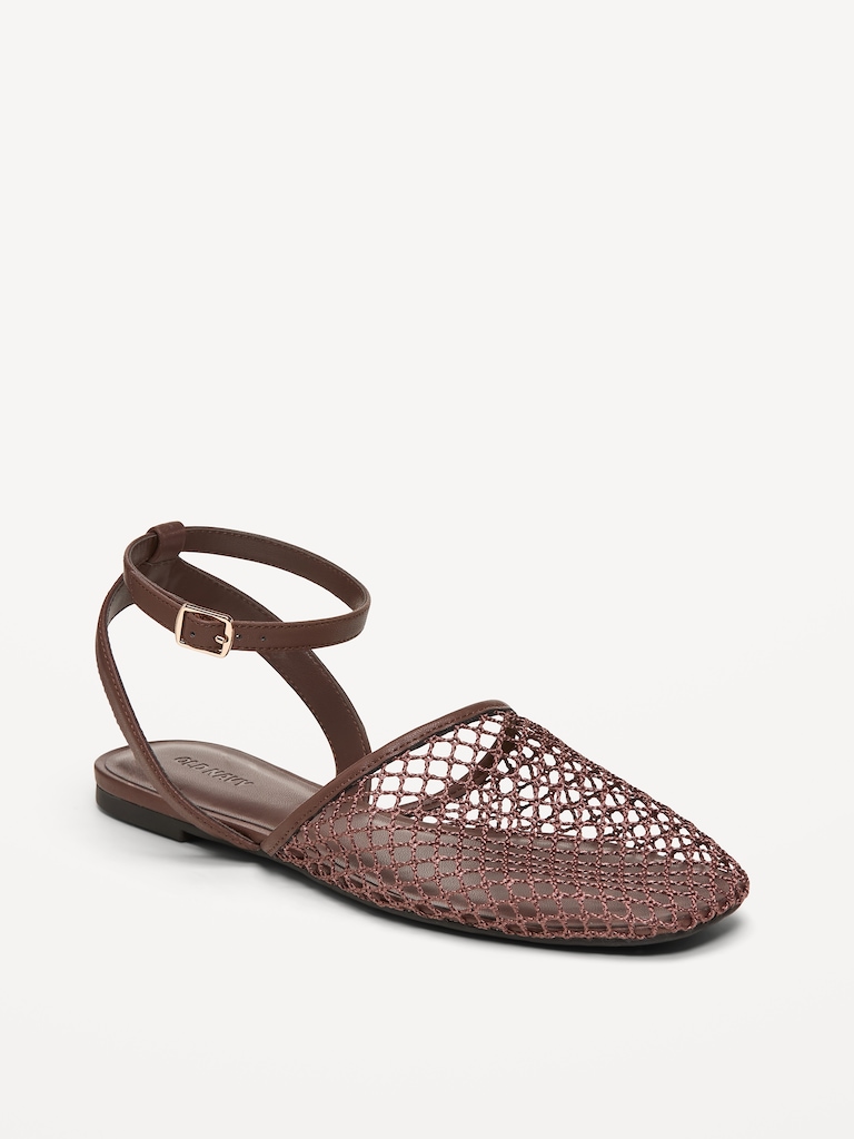 Raffia Slingback Flats for Women