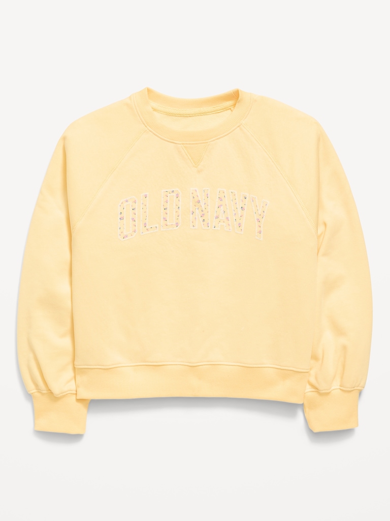 Logo-Graphic Crew-Neck Sweatshirt for Girls