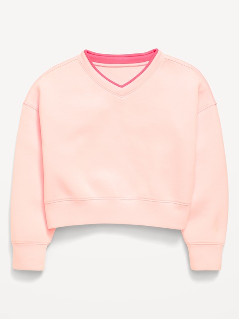Bounce Fleece V-Neck Sweatshirt for Girls