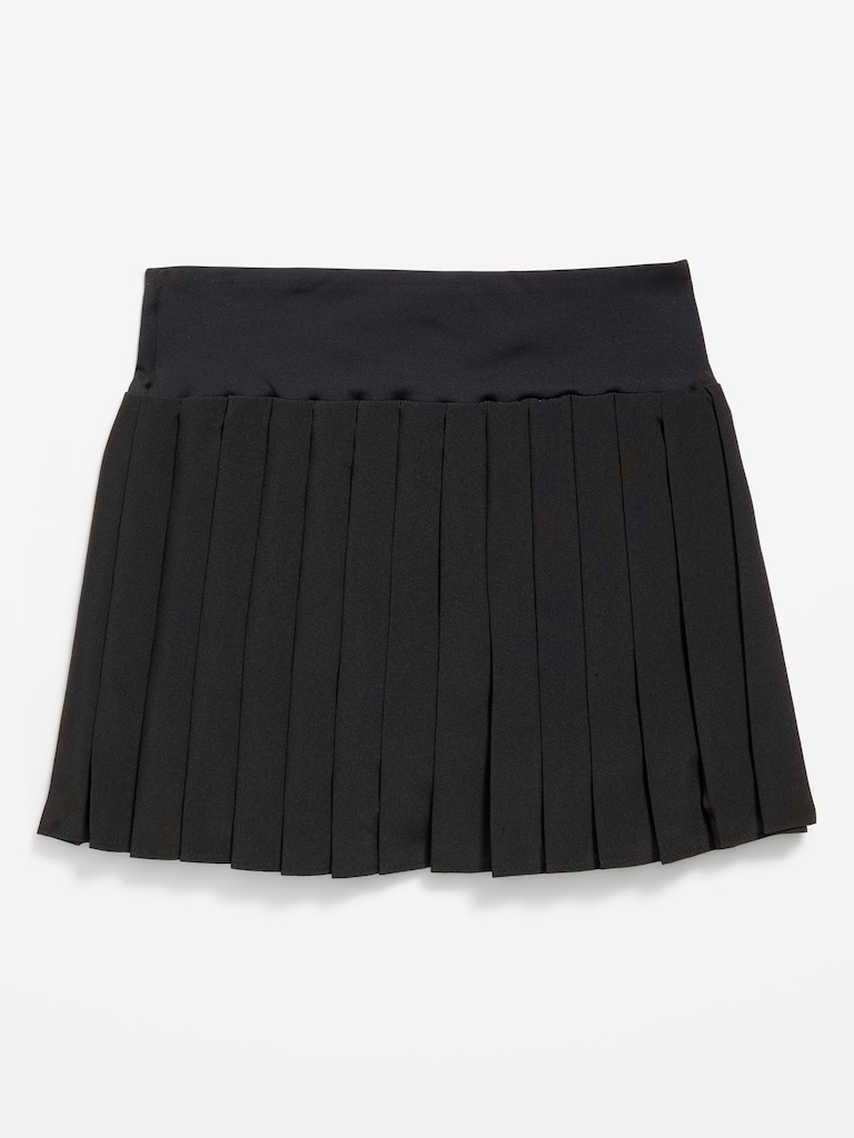 High-Waisted Pleated Performance Skort for Girls