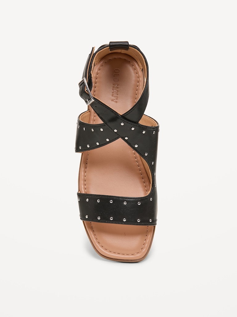 Faux-Leather Gladiator Sandals for Girls