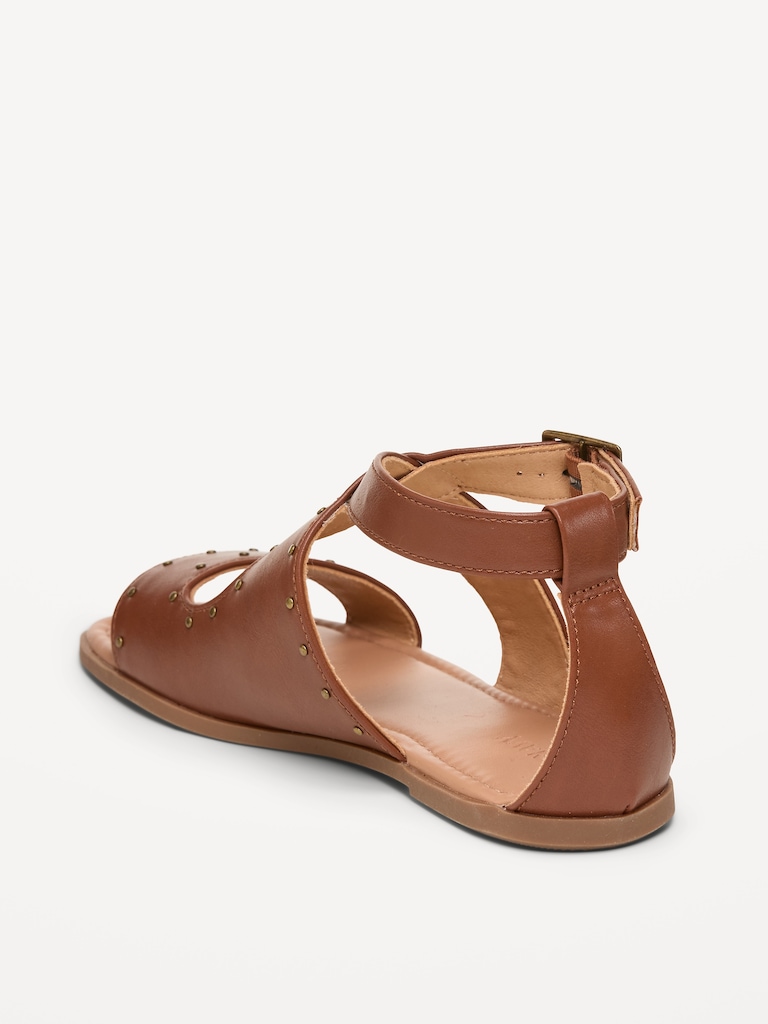 Faux-Leather Gladiator Sandals for Girls