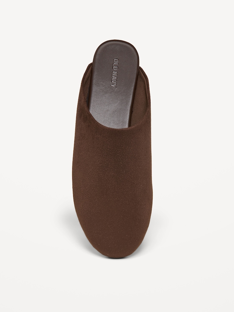 Faux-Suede Mule Clogs for Women