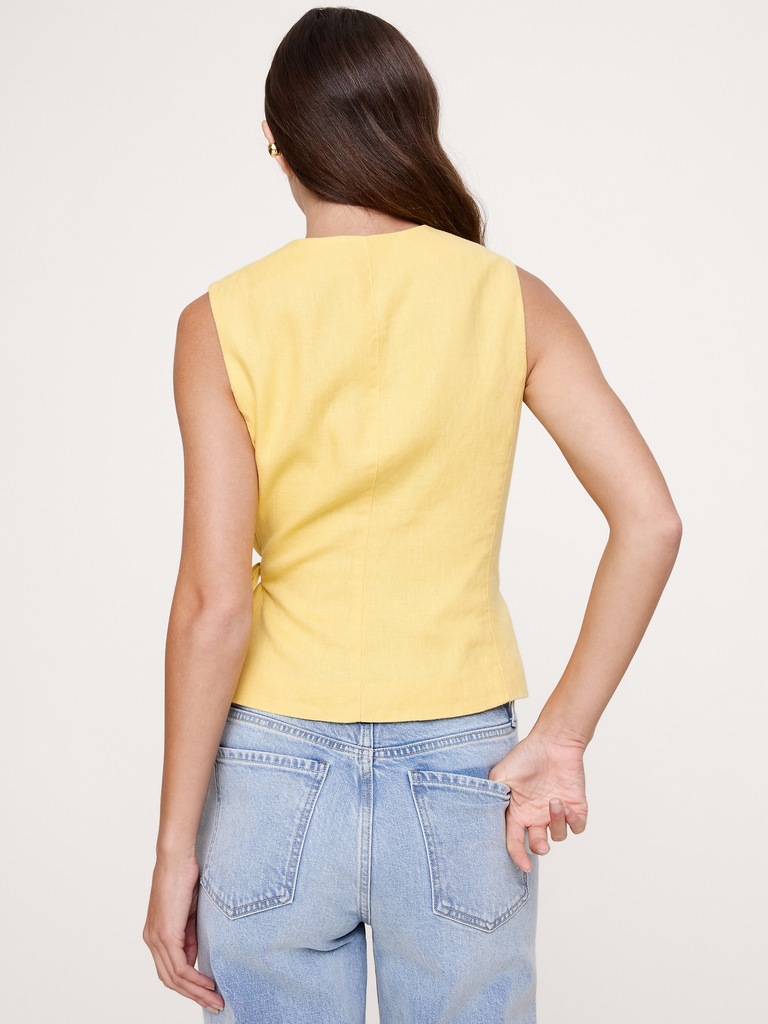 Linen Wrap Vest