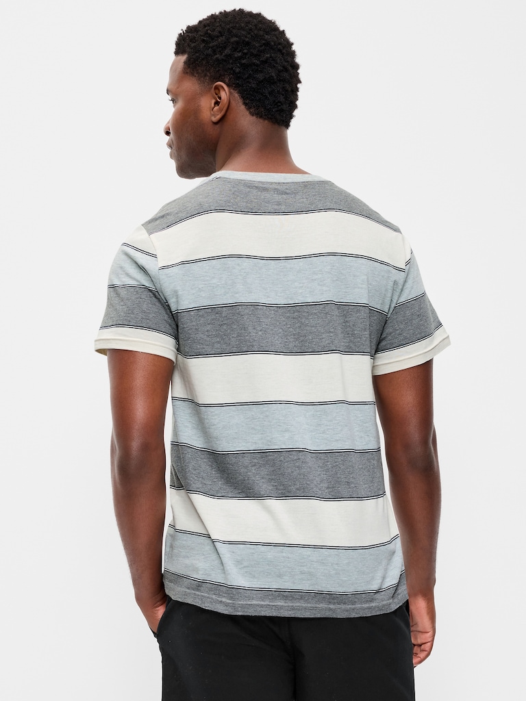 Crew-Neck Striped T-Shirt