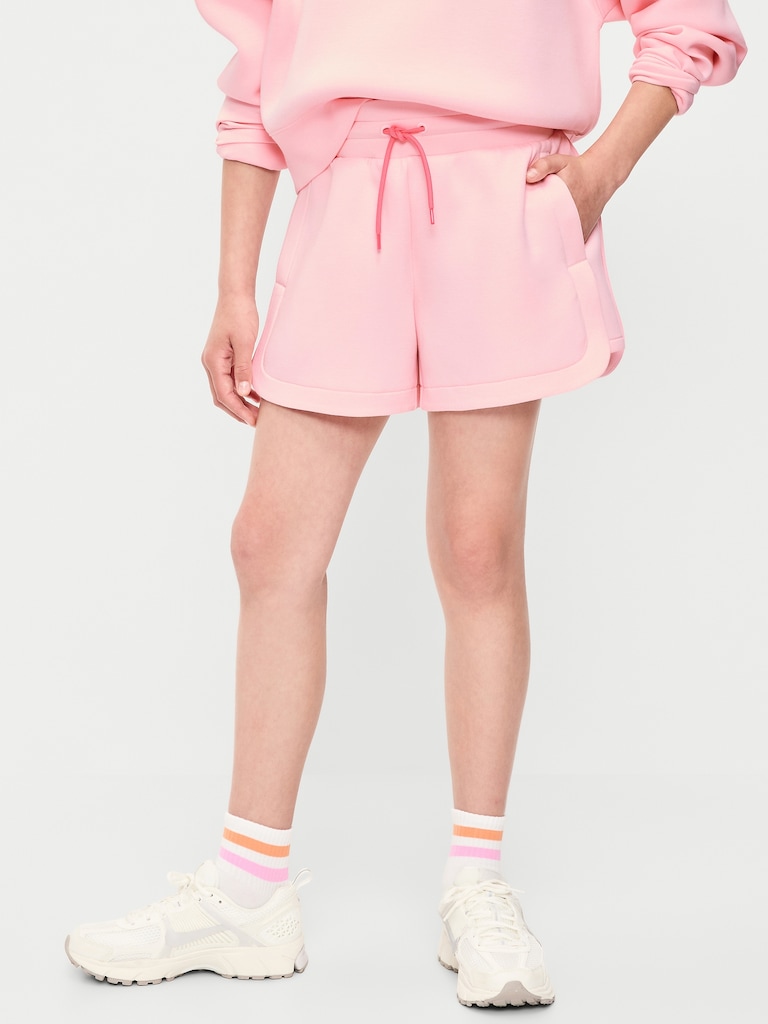 Bounce Fleece High-Waisted Shorts for Girls