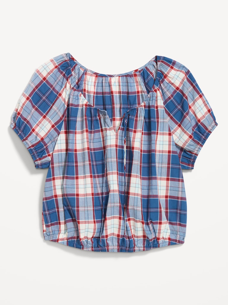Short-Sleeve Bubble Top