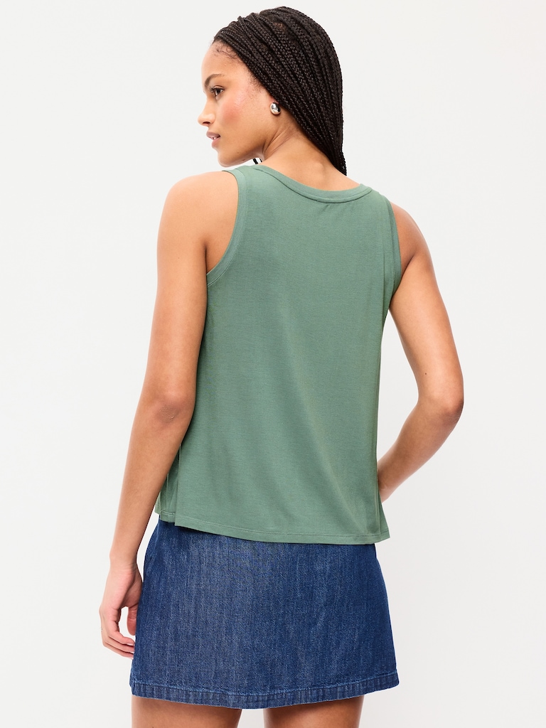 Luxe Scoop-Neck Tank Top