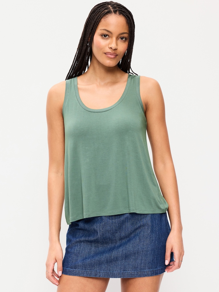 Luxe Scoop-Neck Tank Top