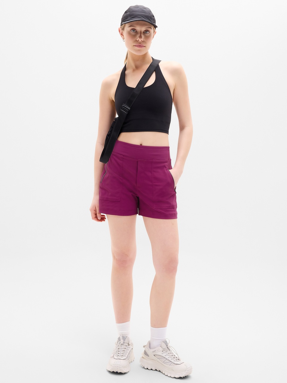 V-Neck Hardware One-Piece Swimsuit