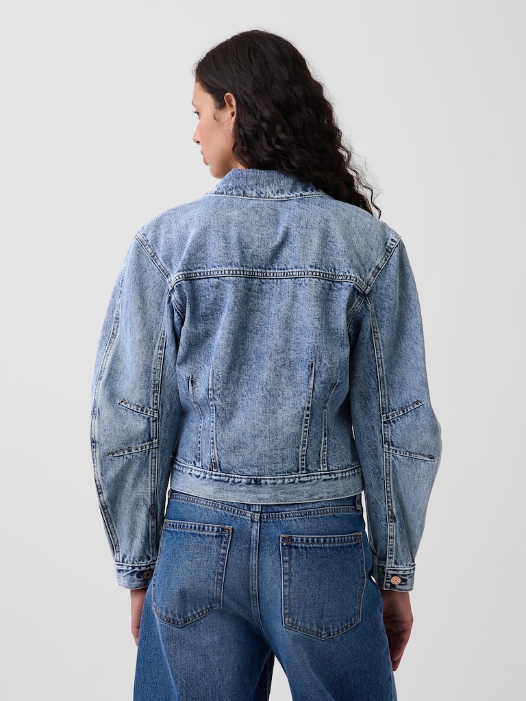 Barrel-Sleeve Icon Denim Jacket