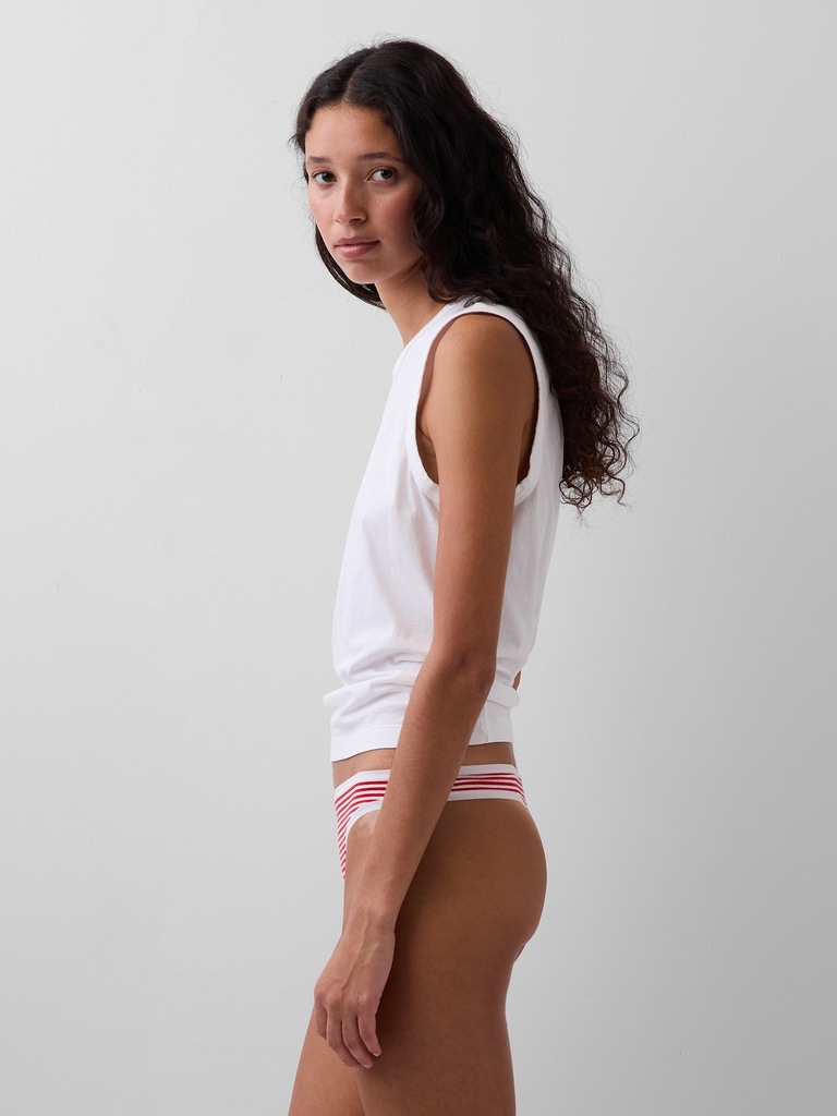 Organic Stretch Cotton Thong (3-Pack)