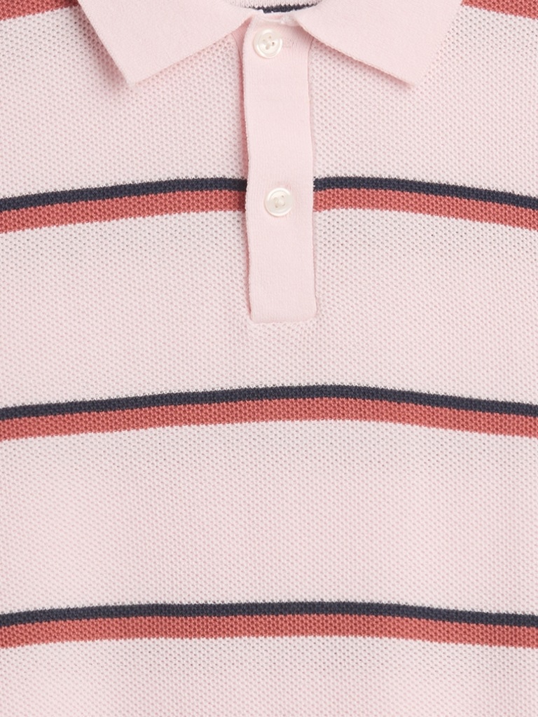 Stripe Sweater Polo Shirt