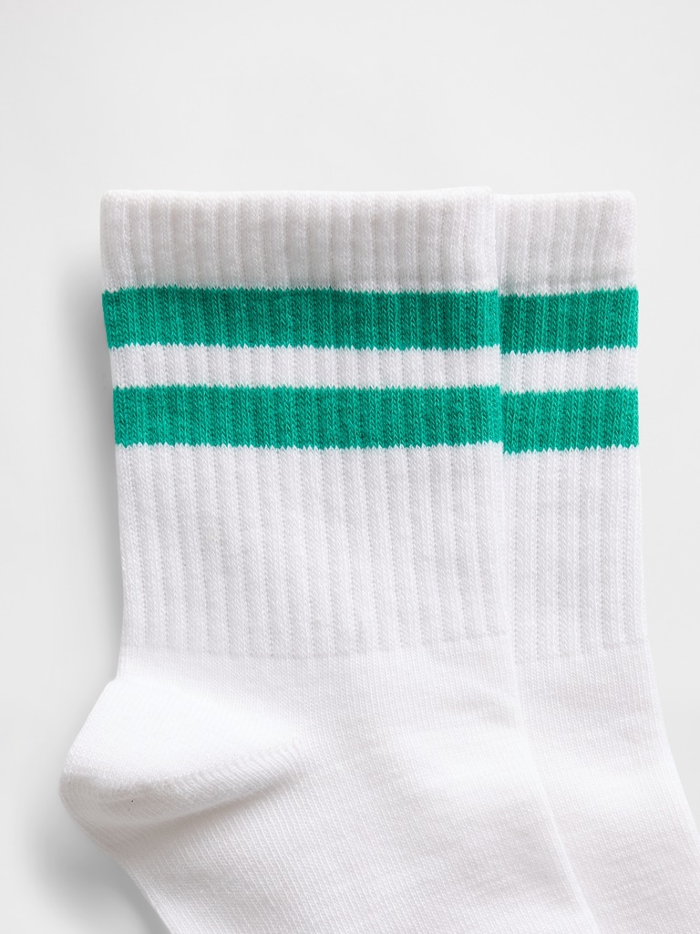 Stripe Crew Socks