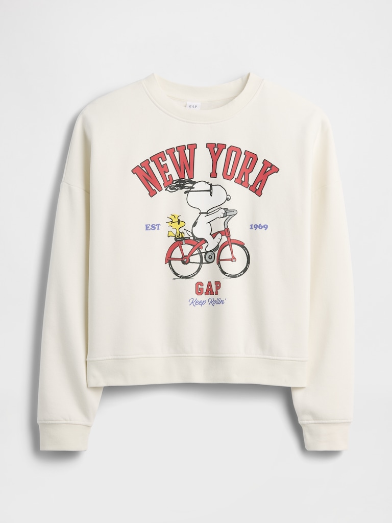 Peanuts Oversized Wedge Crewneck Sweatshirt