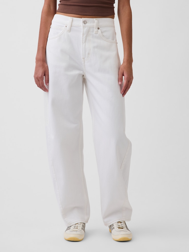 High Rise Barrel Jeans