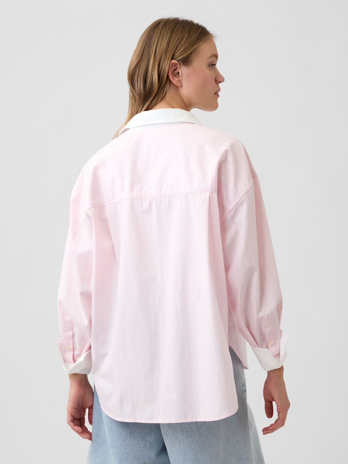 Oversized Shirt in Poplin