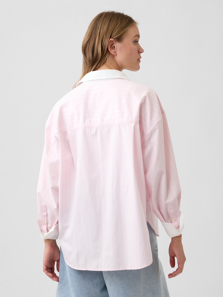 Oversized Shirt in Poplin
