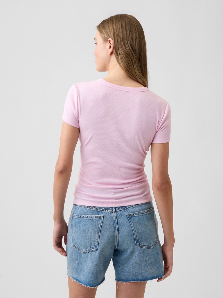 Essential Ribbed Crewneck T-Shirt