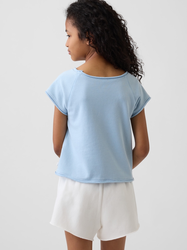Kids VintageSoft Terry Raglan Graphic Sweatshirt