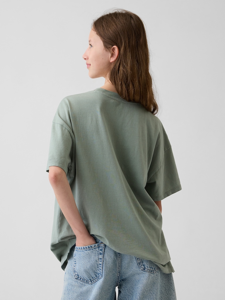 Kids Oversized Tunic Graphic T-Shirt