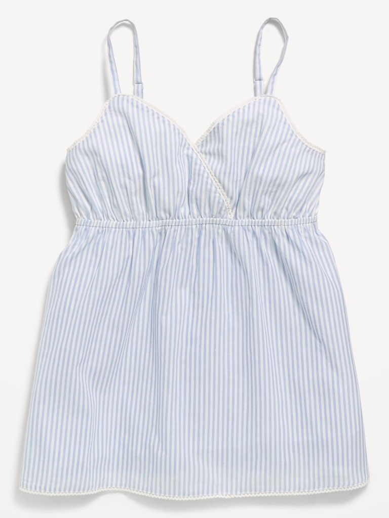 Robe trapèze sans manches et à motif pour fille
