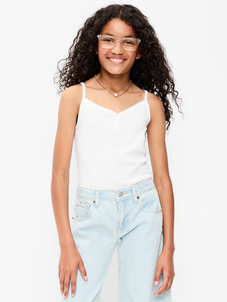 Camisole ajustée à boutons pour fille