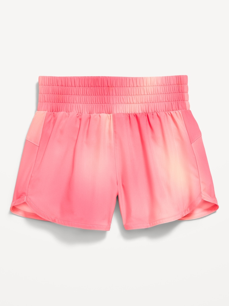 High-Waisted Dolphin-Hem Run Shorts for Girls