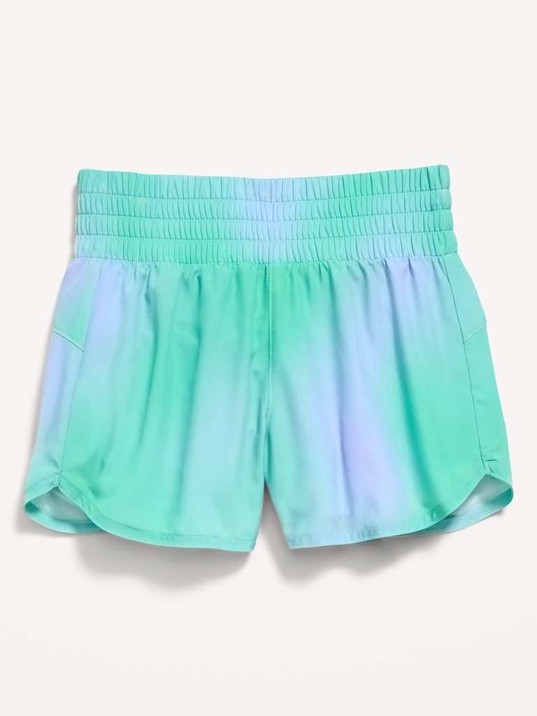 High-Waisted Dolphin-Hem Run Shorts for Girls