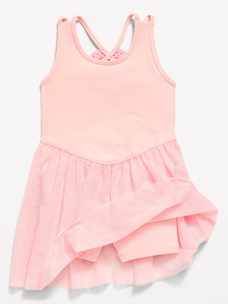 Sleeveless Heart-Back Tutu Dress for Toddler Girls