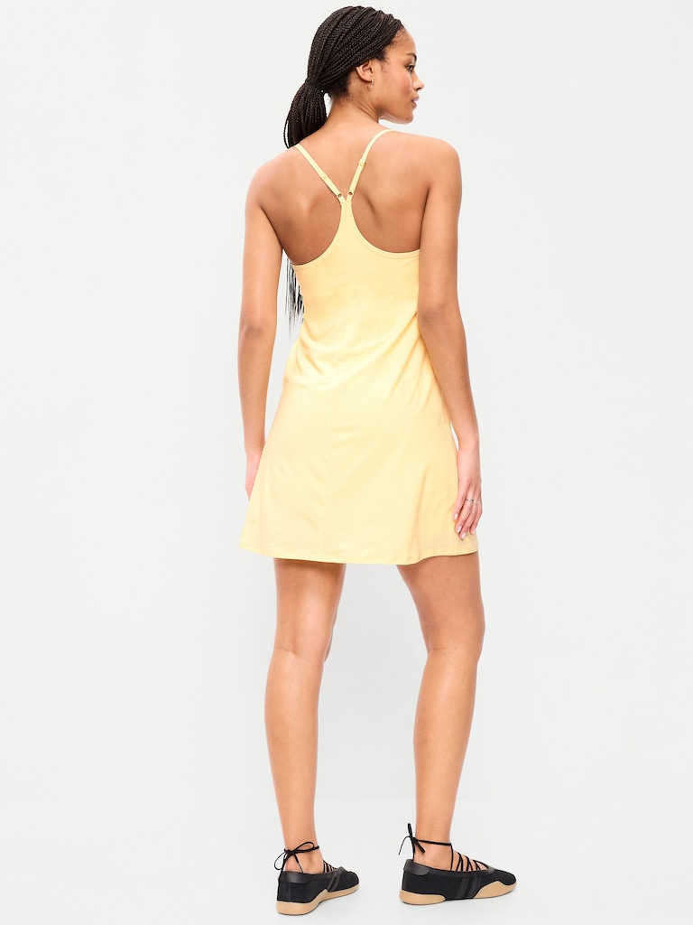 Stretch Woven Racerback Tennis Dress