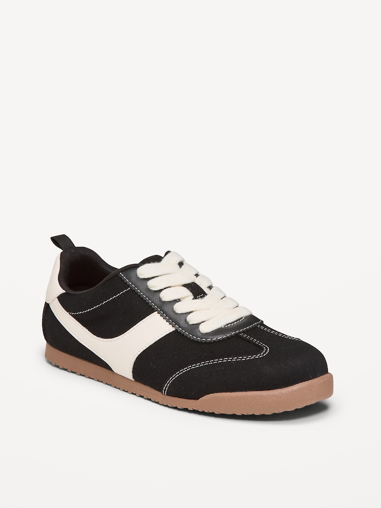 Canvas Lace-Up Sneakers for Girls