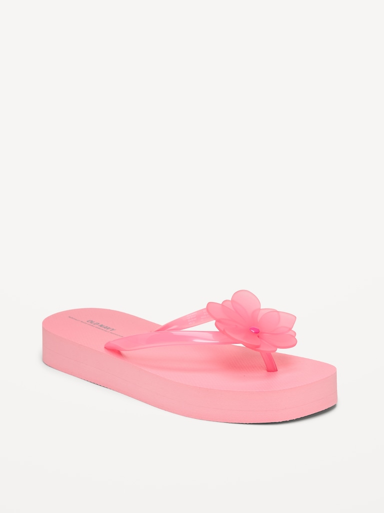 Platform Flip-Flop Sandals for Girls (Partially Plant-Based)