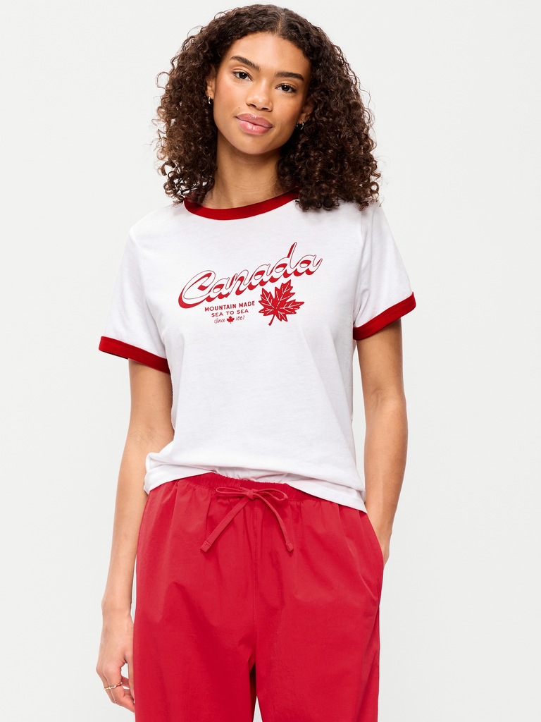 EveryWear Graphic Ringer T-Shirt