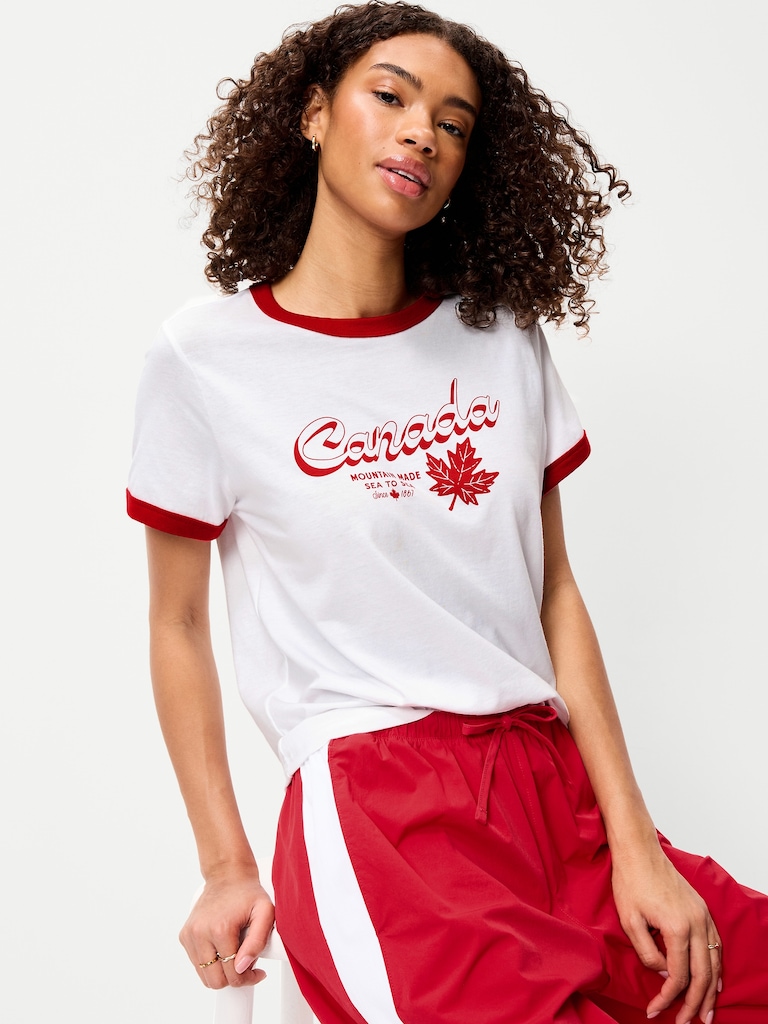 EveryWear Graphic Ringer T-Shirt