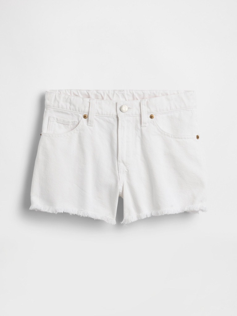 Kids Low Rise Stride Denim Shorts