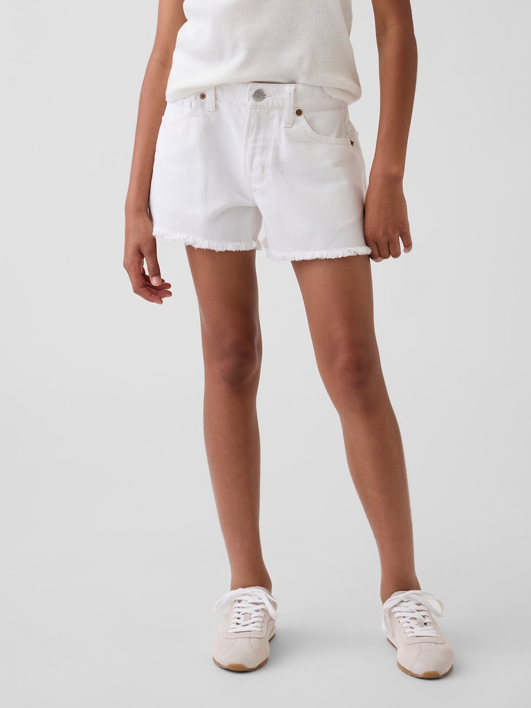 Kids Low Rise Stride Denim Shorts