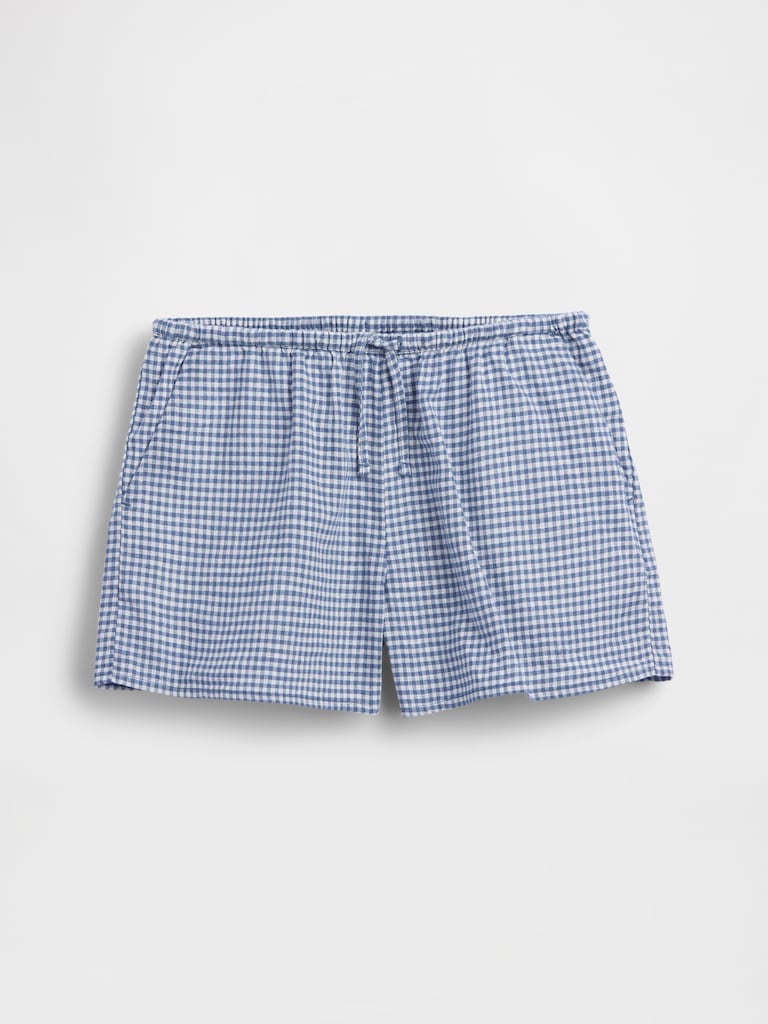 Kids Linen-Cotton Gingham Easy Shorts