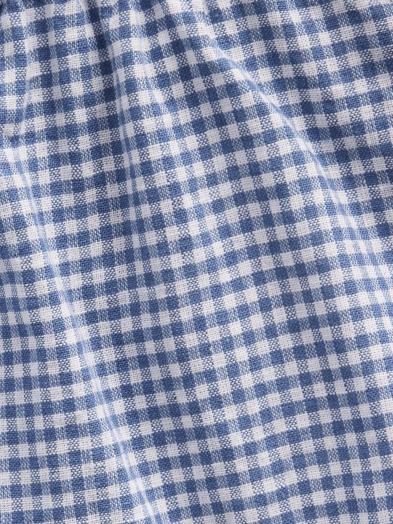 Kids Linen-Cotton Gingham Easy Shorts