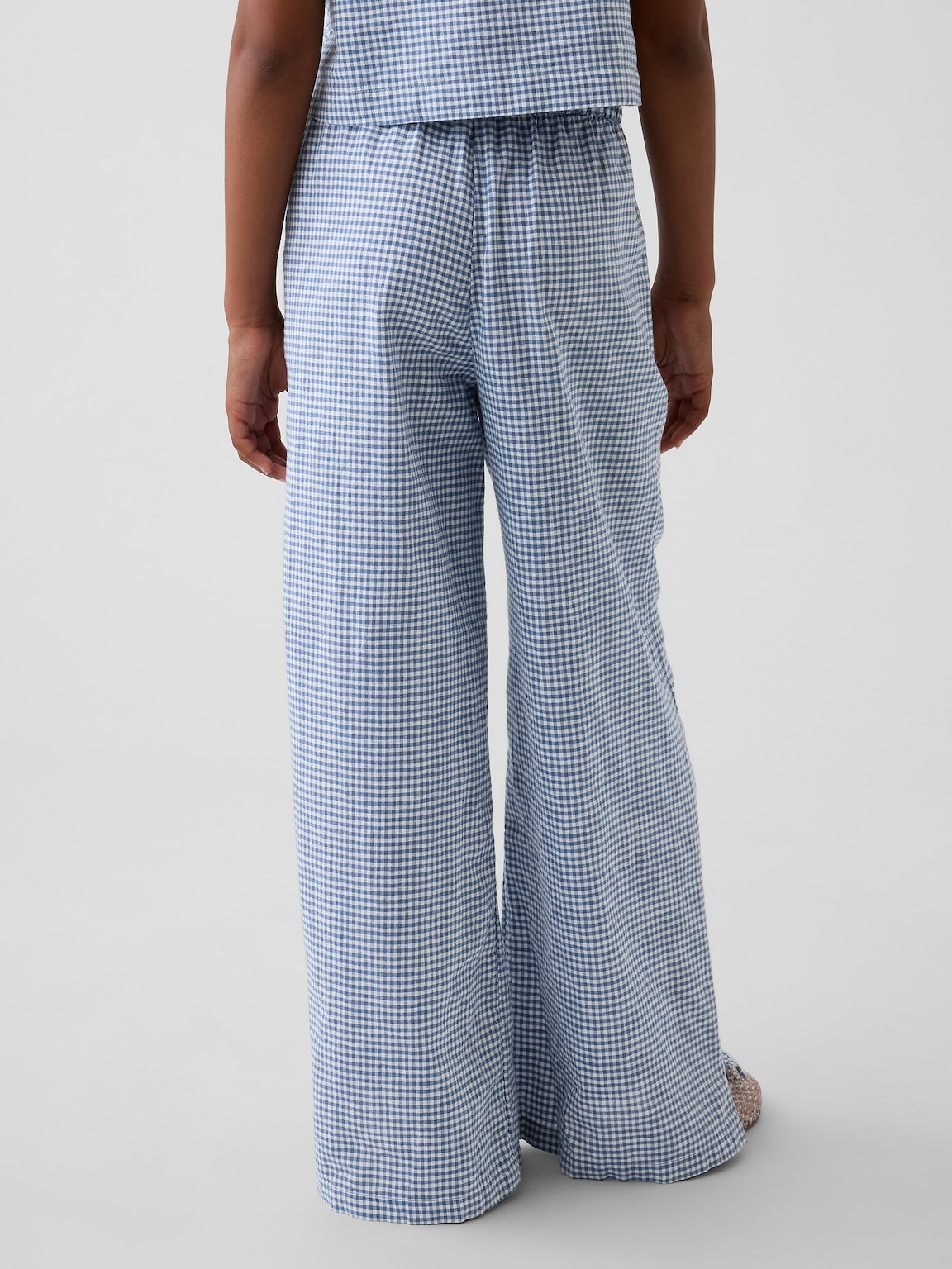 Kids Linen-Cotton Easy Wide-Leg Pants