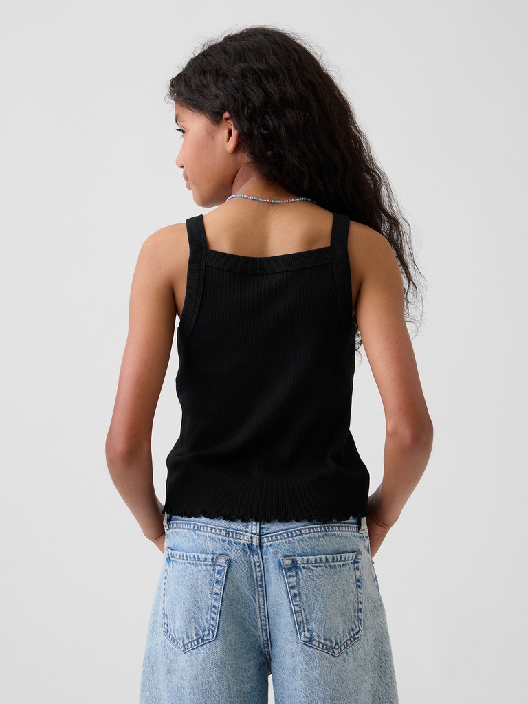 Kids Rib Square-Neck Tank Top