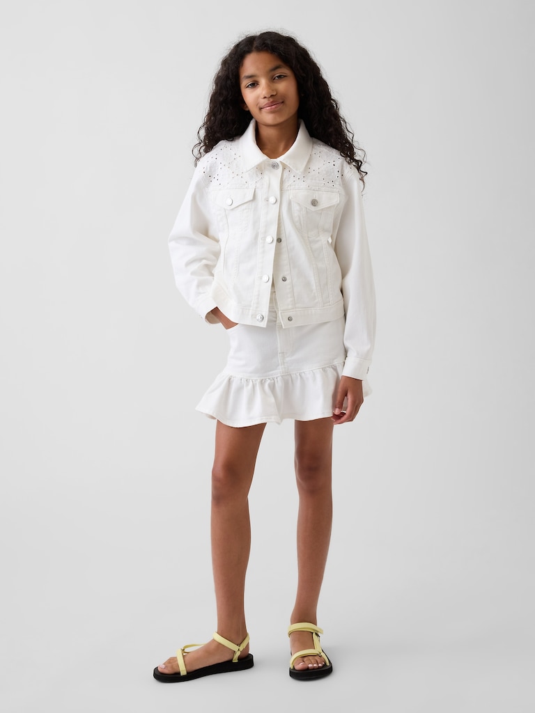 Kids Eyelet Denim Jacket