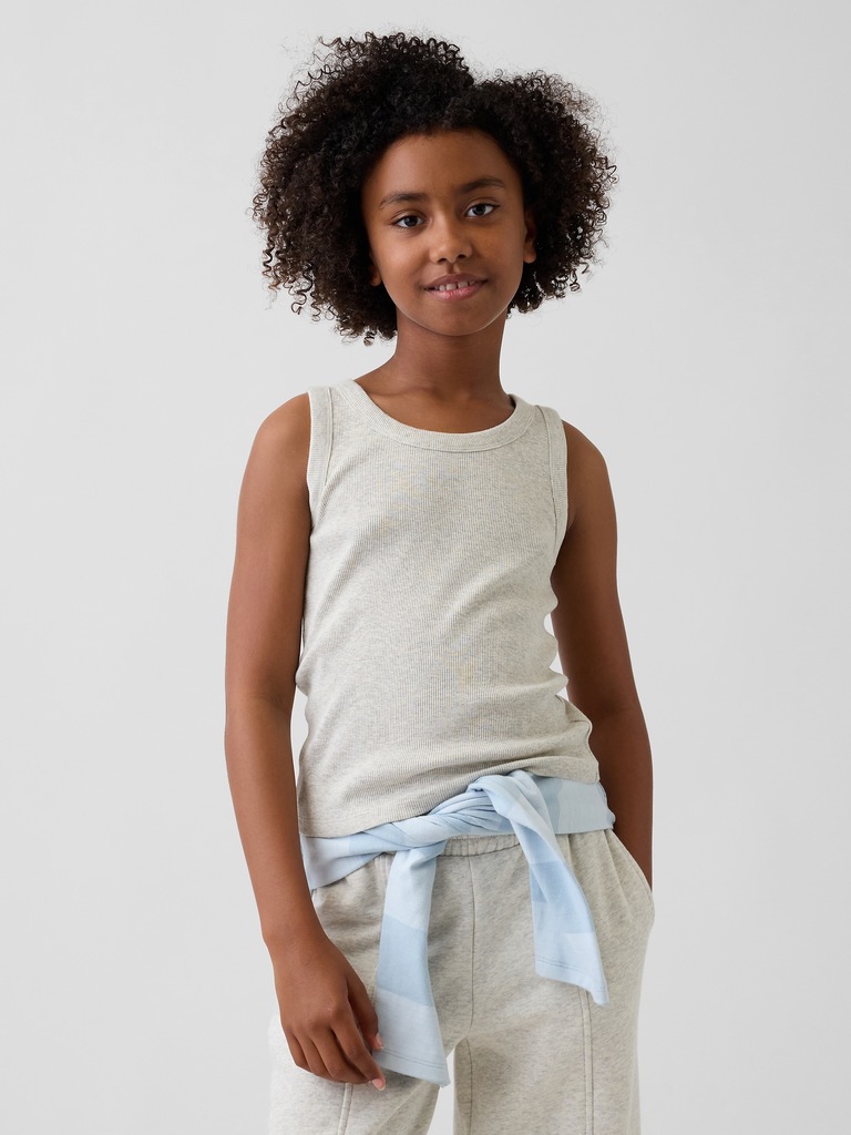 Kid Rib Scoop Tank Top