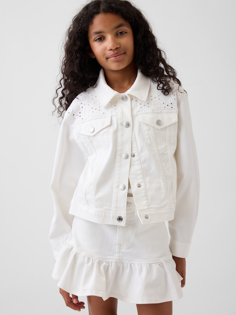 Kids Eyelet Denim Jacket