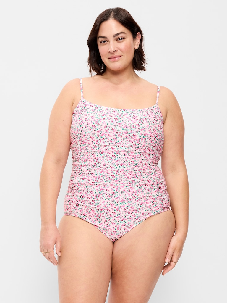 Ruched One-Piece Swimsuit