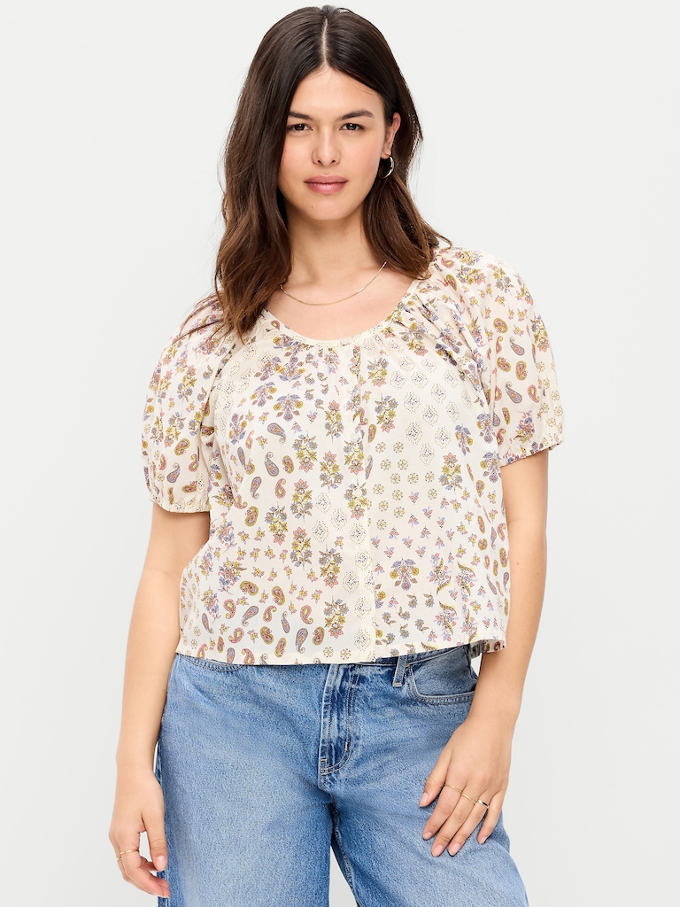 Airy Button-Down Top