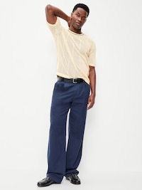 Relaxed Mesh-Knit T-Shirt