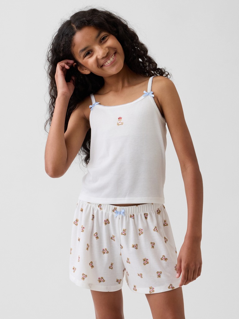 Kids Recycled Rib PJ Tank Top