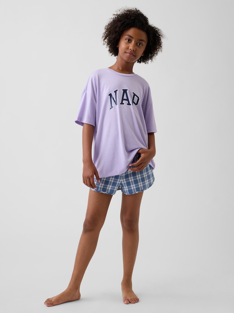 Kids Recycled PJ Short Set