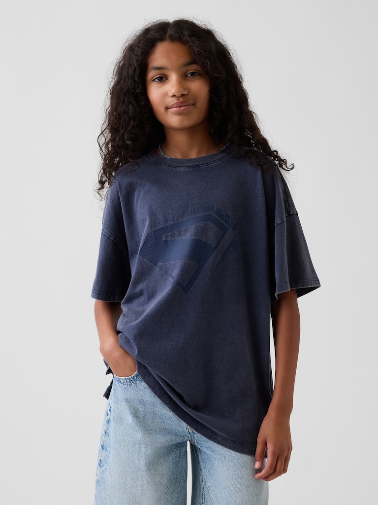 Kids Superman Oversized Tunic T-Shirt